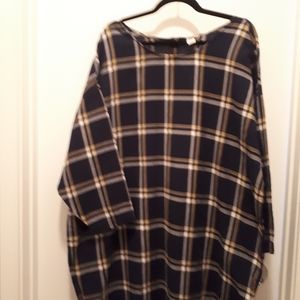 Plaid tunic dress